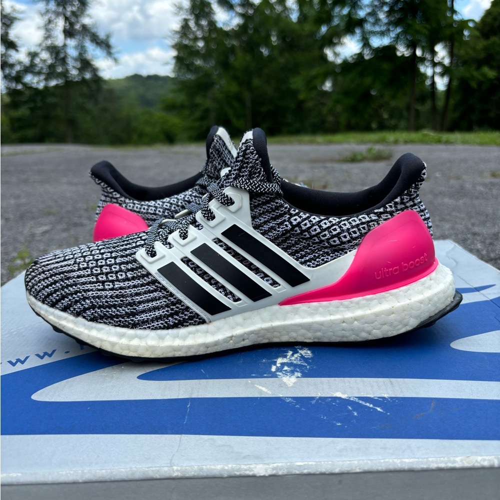 Adidas Ultra Boost 4.0 Black White Pink